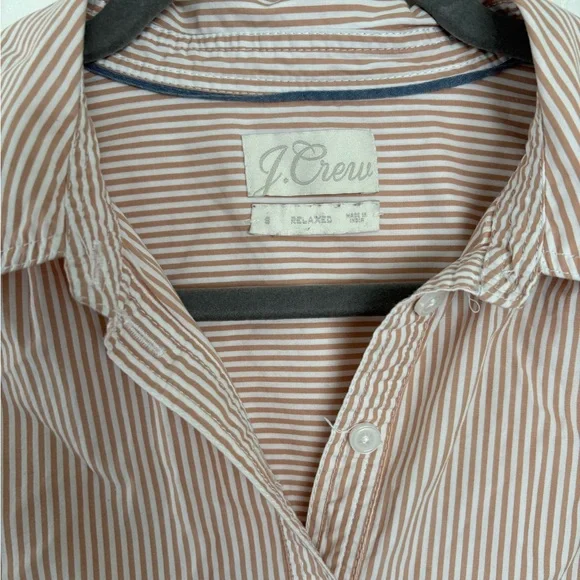 Jcrew Quarter Button down Relaxed Top - Picture 2 of 8